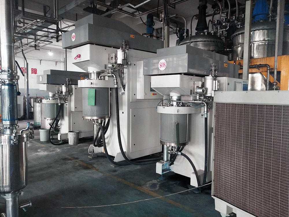 廣東客戶水性油墨研磨用高流量珠磨機(jī)使用效果